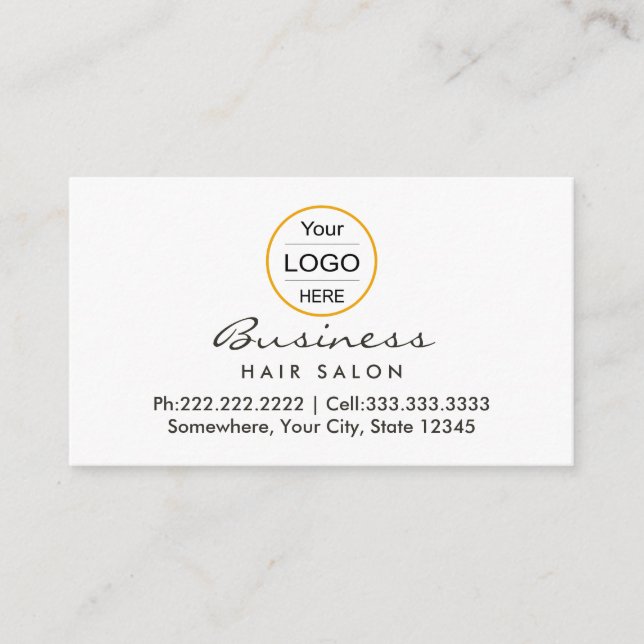 Vintager Damaskasalon: Haar-Stylist-Ernennung Terminkarte (Vorderseite)