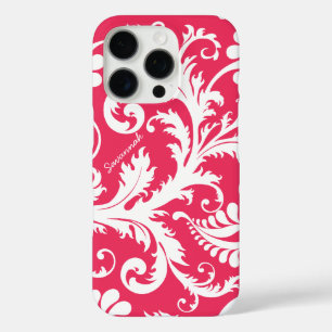 Vintager Damast kann Rosa in jeder Farbe ändern iPhone 16 Pro Hülle