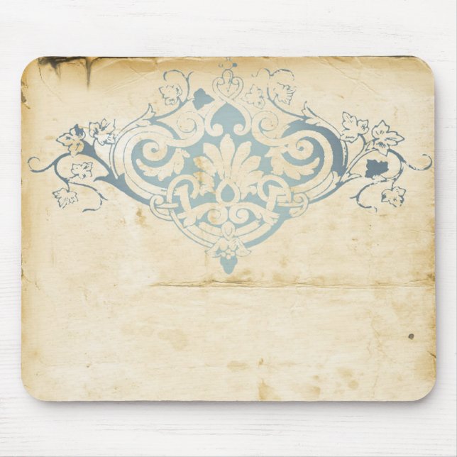 Vintager Damast Mousepad (Vorne)