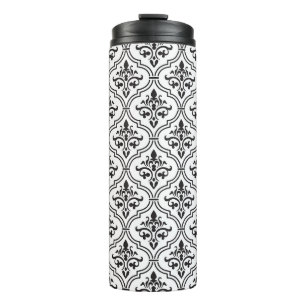 Vintager Damast Nahtloses klassisches Design Thermosbecher