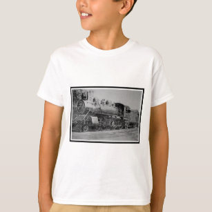 Vintager Dampf-Motor-Eisenbahn-Zug T-Shirt