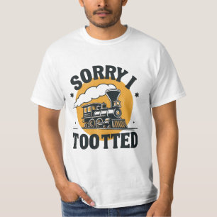 Vintager Dampfzug - Funny Tooting Pun Shirt