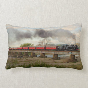 Vintager Dampfzug Lendenkissen