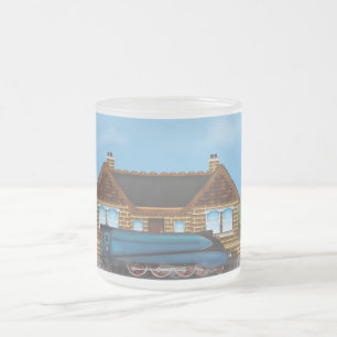 Vintager Dampfzug Mattglastasse