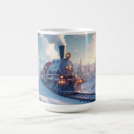 Vintager Dampfzug Winterschneeberg Kaffeetasse