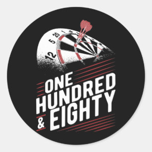 Vintager Dart-Aufziehbrett 180 Darts Runder Aufkleber