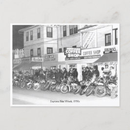Vintager Daytona Bike Week Street View Postkarte