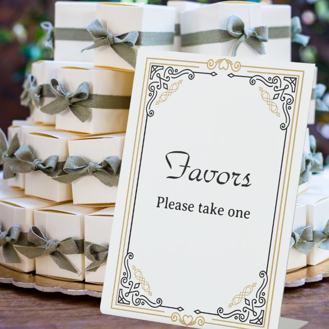 Vintager Deko Art Black Gastgeschenke Hochzeiten Sockelschild (Von Creator hochgeladen)