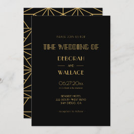 Vintager Deko der 20er Jahre Einladung