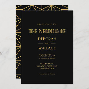 Vintager Deko der 20er Jahre Einladung