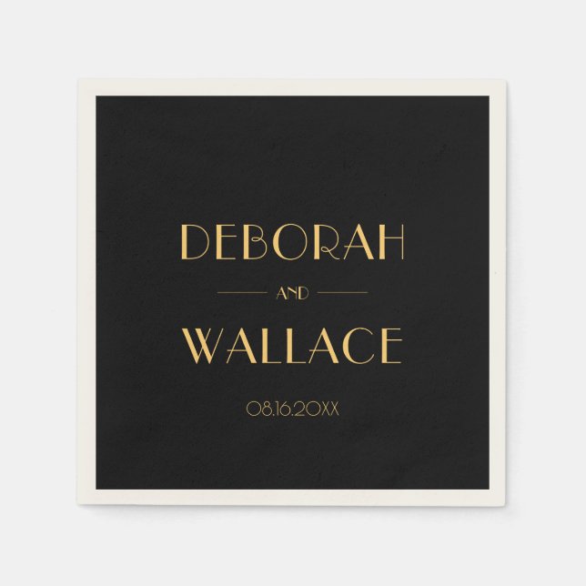 Vintager Deko der 20er Jahre Serviette (Vorderseite)