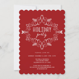 Vintager Deko Frame Classic Feiertag einladen Einladung