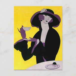 Vintager Deko Tee Nachmittags Party Postkarte PC