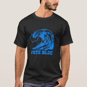 Vintager Demokrat stimmt über Blue Wave T-Shirt