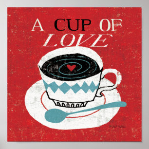 Vintager Desktop - Kaffee Poster