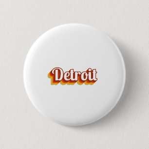 Vintager Detroit Button