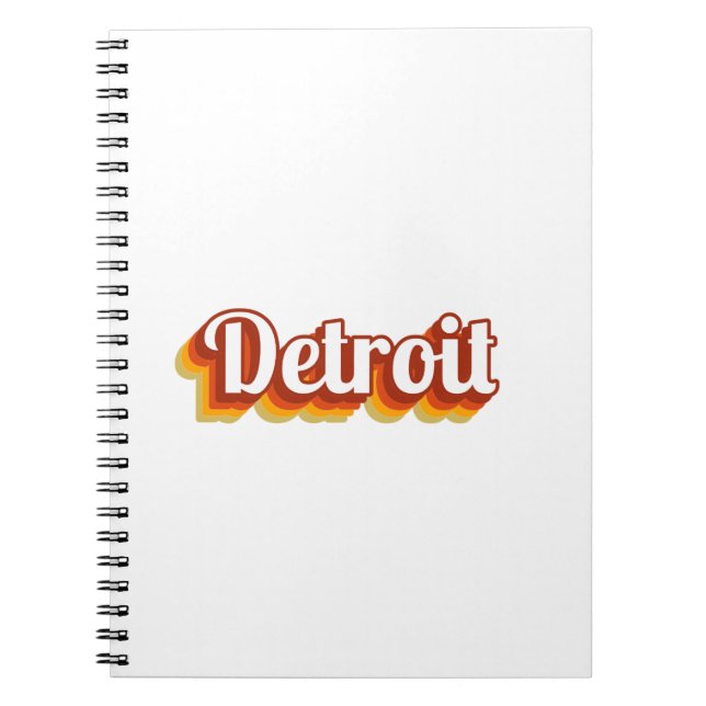 Vintager Detroit Notizblock (Vorderseite)