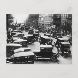 Vintager Detroit-Verkehr Postkarte