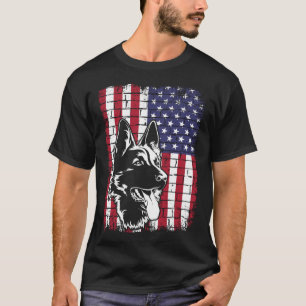 Vintager deutscher Schäferpolizist Dog USA Ame T-Shirt