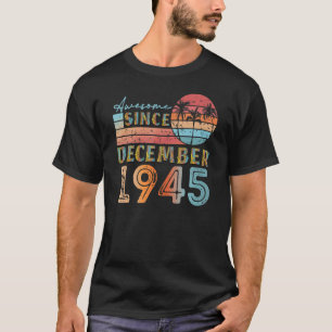 Vintager Dezember 1945 92 Jahre alt 77. T-Shirt