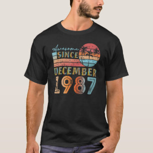 Vintager Dezember 1987 92 Jahre alt 35. T-Shirt