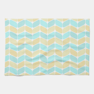 Vintager Diagonal-Rechtecke Sandy Beach Geschirrtuch