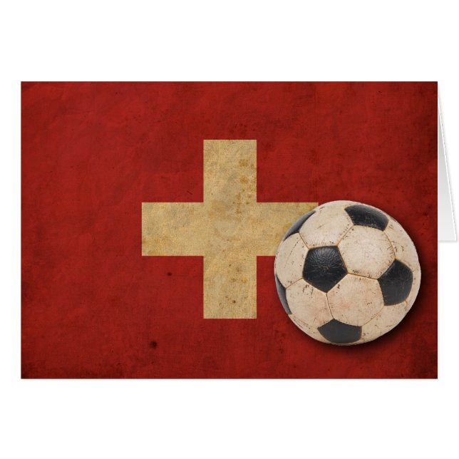 Vintager die Schweiz-Fußball (Vorderseite (Horizontal))