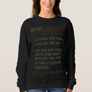Vintager Diesel-Mechaniker Sweatshirt