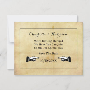 Vintager Distanzstil Save the Date