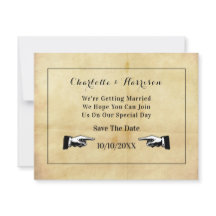 Vintager Distanzstil Save the Date