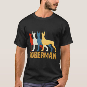 Vintager Doberman Pinscher für Hundefreunde T-Shirt