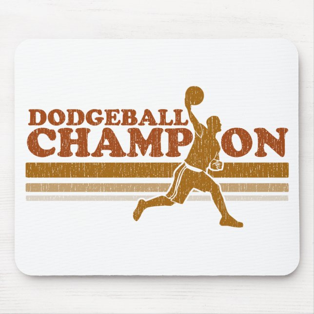 Vintager Dodgeball Meister Mousepad (Vorne)