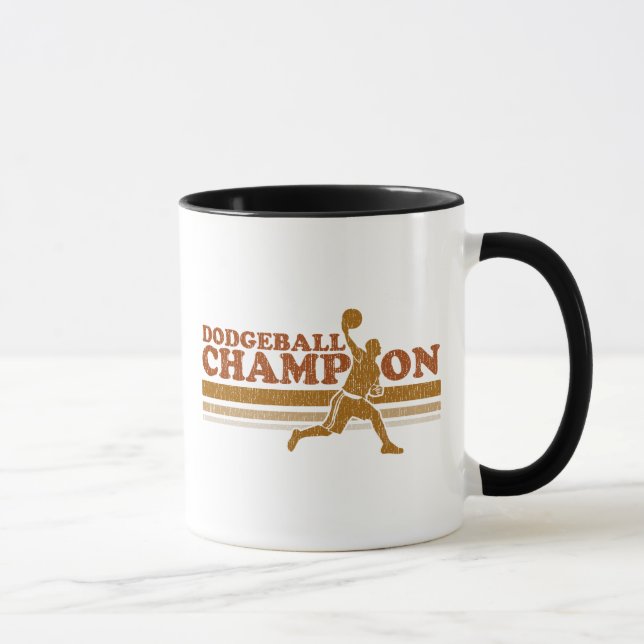 Vintager Dodgeball Meister Tasse (Rechts)