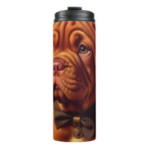Vintager Dogue de Bordeaux Malerei Thermosbecher