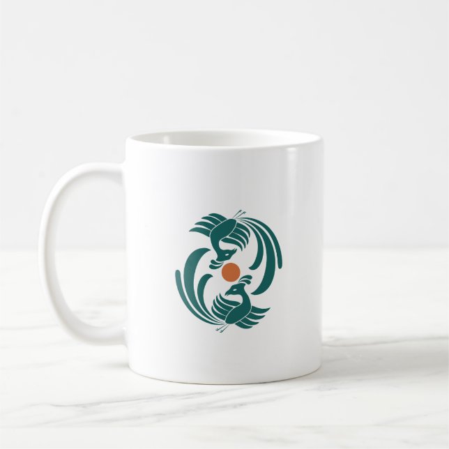 Vintager Doppelphoenix Kaffeetasse (Links)
