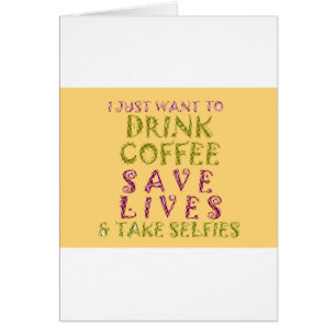 Vintager Drink Kaffee Rette Leben und nehmen Selid