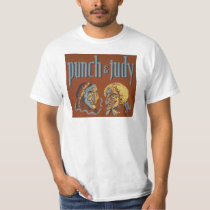 Vintager Durchschlag und Judy Entwurfs-T-Shirt T-Shirt
