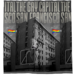 Vintager Duschvorhang von San Francisco