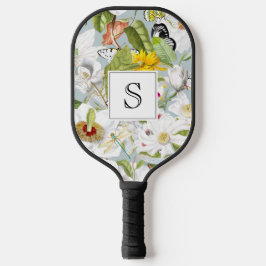 Vintager Dusty Blue Mariposa Monogram Gel Mouse Pa Pickleball Schläger