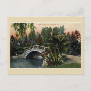 Vintager Echo Park Los Angeles Postkarte