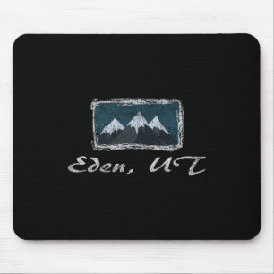 Vintager Eden Utah Winterski Spaß Mousepad