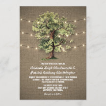 Vintager Eichenbaum Rustikale Lichter Hochzeiten E