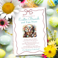 Vintager Eierkörbchen Schokolade Ostern Brunch