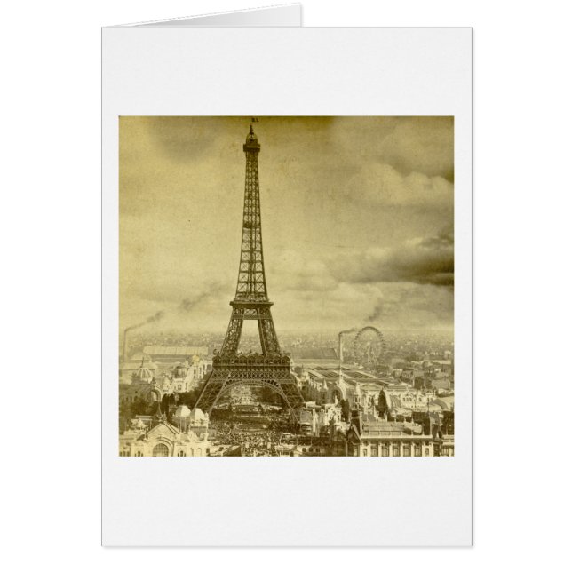 Vintager Eifel Turm Paris Frankreich 1889 (Vorne)