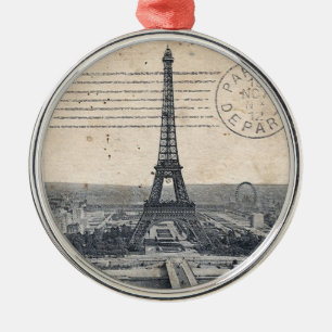 Vintager Eiffel-Turm Ornament Aus Metall