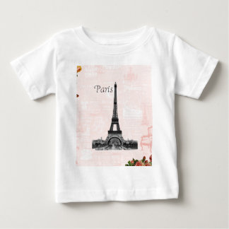Vintager Eiffelturm Baby T-shirt