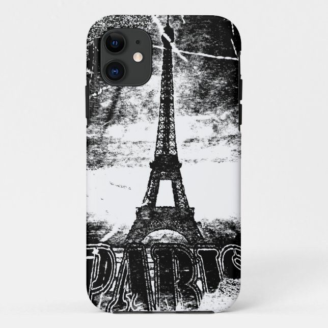 Vintager Eiffelturm (Paris, Frankreich) Case-Mate iPhone Hülle (Rückseite)