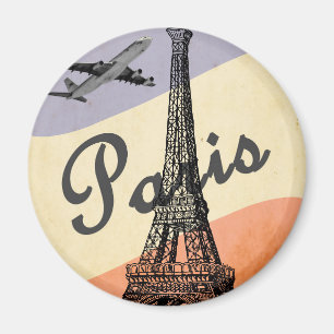 Vintager Eiffelturm Paris Magnet