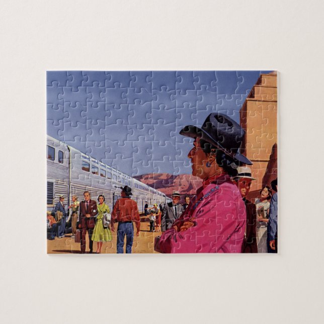 Vintager einheimischer Amerikanische Ureinwohner a Puzzle (Horizontal)