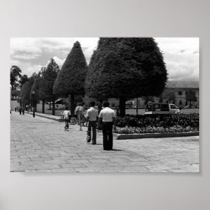 Vintager Eintritt in den Königspalast von Bangkok Poster